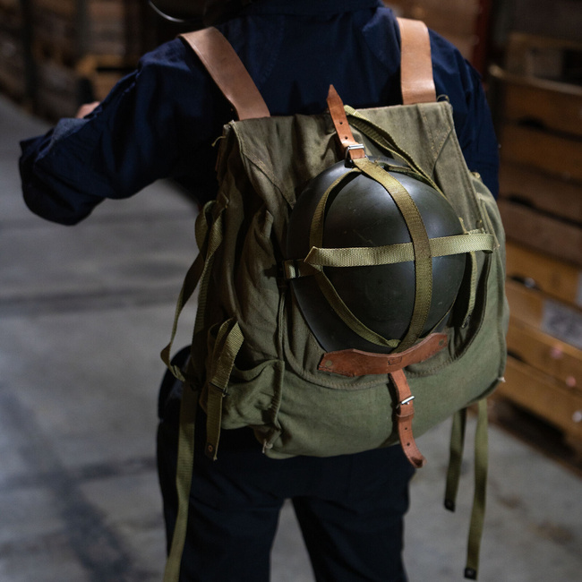 Ranita militara din panza - Armata Romana (Razboiul rece) - produs rar vintage - Verde OD - Ca noua