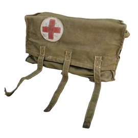 GEANTA SANITARA VINTAGE - SURPLUS MILITAR ARMATA ROMANA - IN STARE BUNA