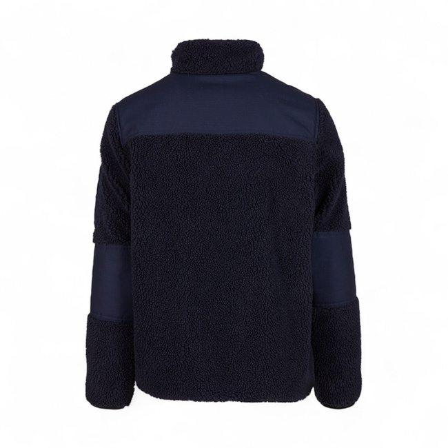 Men's Teddyfleece Jacket - Ramble - With Ripstop Inserts - Navy - Brandit