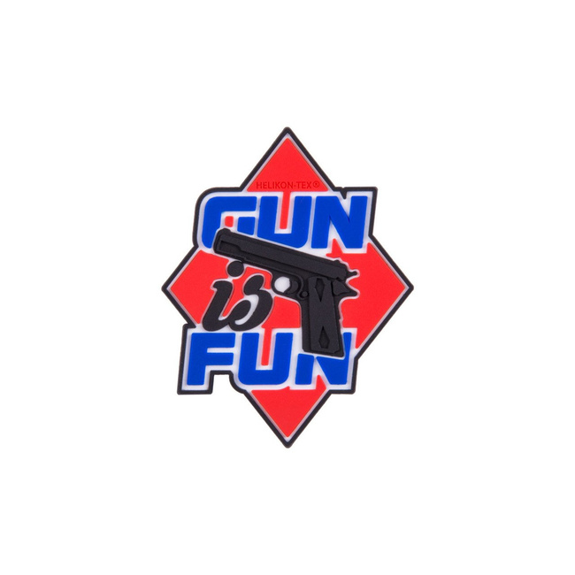 PATCH GUN IS FUN - PVC - rosu