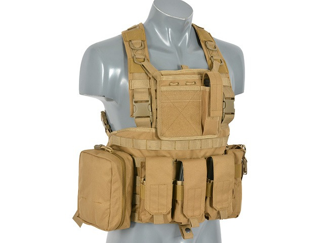 Force Recon Chest Harness - MOLLE - Coyote Tan - 8FIELDS