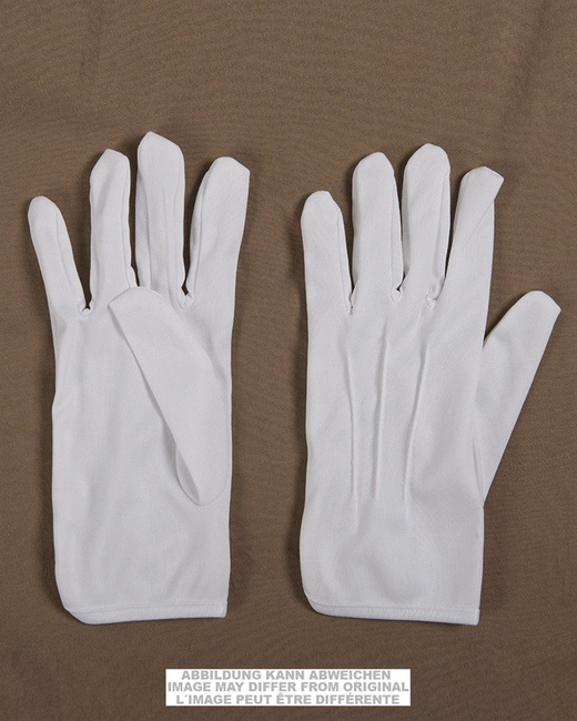 GERMAN WHITE FABRIC PARADE GLOVES LIKE NEW
