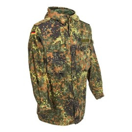 Jacheta Parka - Surplus militar armata Germaniei (Bundeswehr) - Camuflaj Flecktarn - Uzata