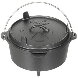 OALĂ DIN FONTĂ - "DUTCH OVEN" - 3.8 L - NEGRU - FOX® Outdoor