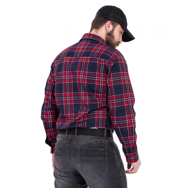 DRIFTER FLANNEL SHIRT - RED CHECKS - PENTAGON
