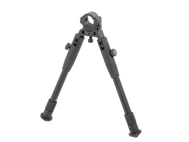 BIPOD WITH BARREL MOUNT - BLACK [ACM]