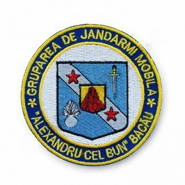 EMBLEMA GRUPAREA DE JANDARMI MOBILA BACAU, CU APLICARE TERMICA