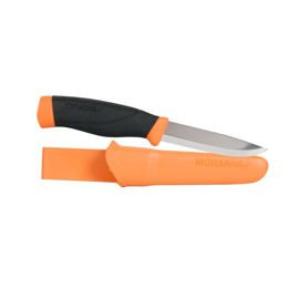 FIXED BLADE KNIFE - COMPANION HEAVYDUTY (S) - STAINLESS STEEL - MORAKNIV® - ORANGE