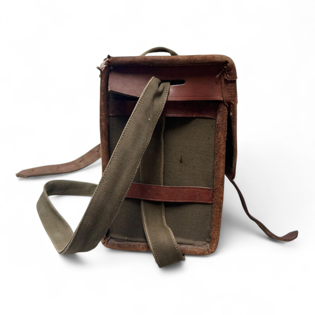 Patriotic Guards Medical Bag - Red Cross - Communist Era R.S.R. - Romanian Army Military Surplus - OD Green - In Good Condition