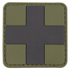 PATCH EMBLEMA ''PRIM-AJUTOR'' 3D - VERDE OD / NEAGRA - MFH