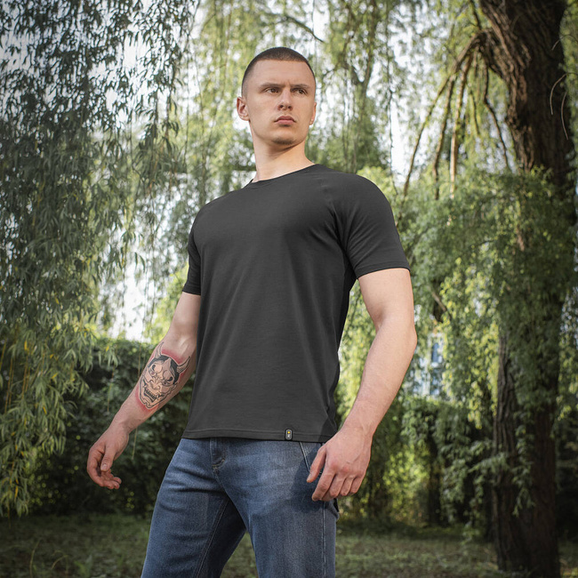 T-SHIRT RAGLAN 93/7 - BLACK - M-TAC