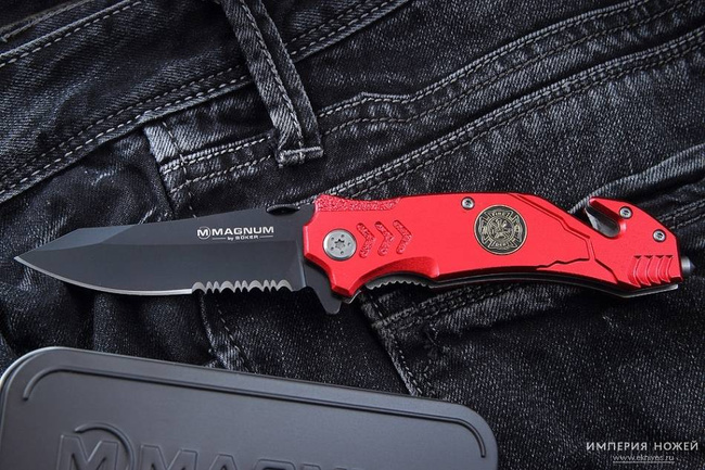 Pocket knife Fire Fighter - Red - Magnum by Boker