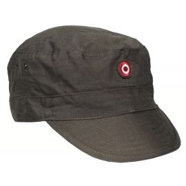 WORKING CAP RIP STOP - MILITARY SURPLUS FROM THE AUSTRIAN ARMY - OD GREEN - USED