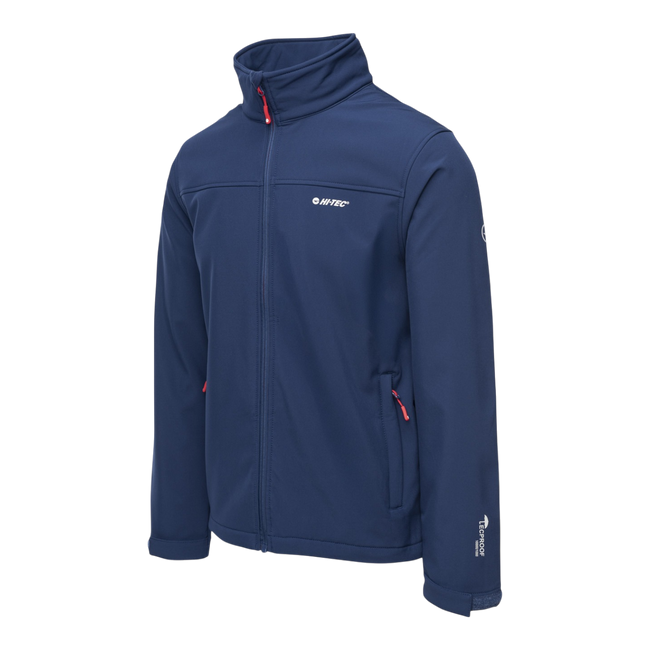 JACHETA SOFTSHELL LINGEN PENTRU BARBATI - BLEUMARIN/ ROSU-PORTOCALIU - MAGNUM