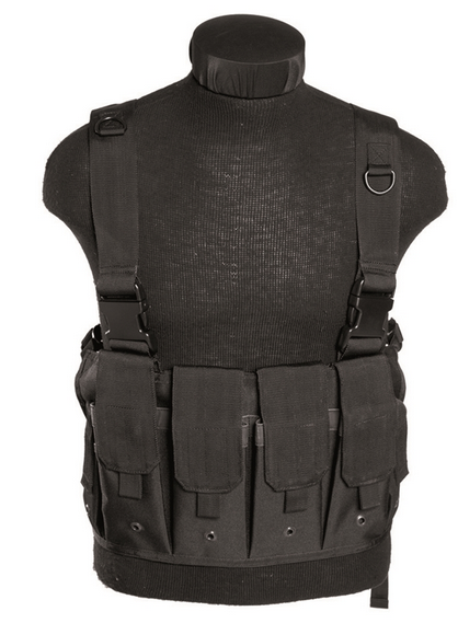 MAG CARRIER CHEST RIG - WITH 6 MAGAZINE POCKETS - Mil-Tec® - BLACK