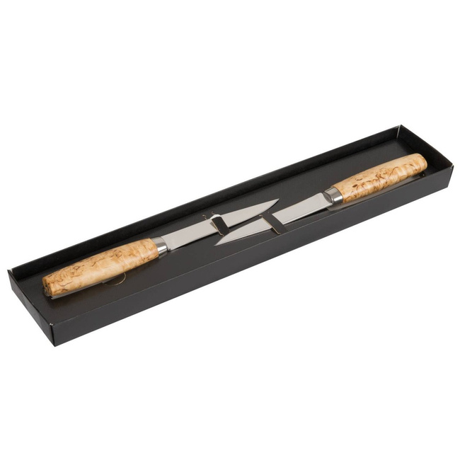 STEAK KNIFE - MORAKNIV® - GIFT SET WITH 2 PIECES - WOOD HANDLE