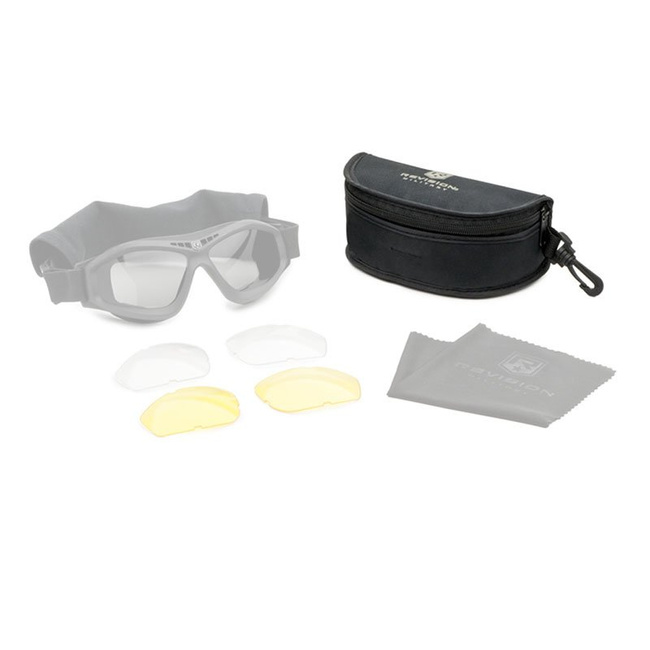 Husa captusita cu microfibra pentru ochelari de protectie Revision Bullet Ant - Surplus militar Armata Britanica - Neagra - In Stare Buna