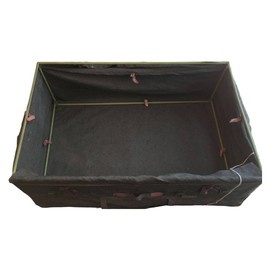 MINICONTAINER - TEXTIL CU CADRU METALIC - SURPLUS MILITAR ARMATA ROMANA - NUANTE ALEATORII - 80x120 cm lxL - IN STARE BUNA