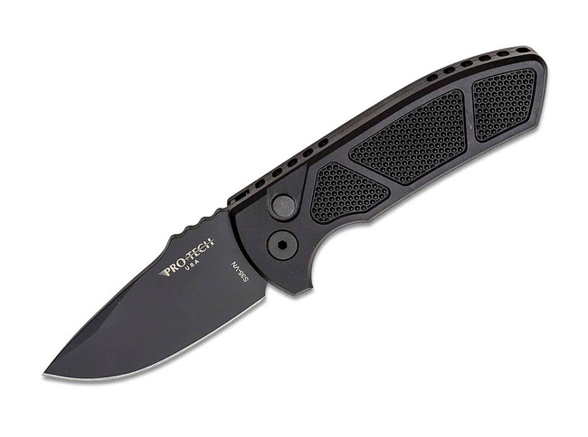 CUȚIT DE BUZUNAR LG407 LES GEORGE SBR AUTOMATIC - NEGRU