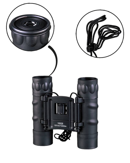 BINOCLU PLIABIL - GEN. II - 10x25 - Mil-Tec® - NEGRU