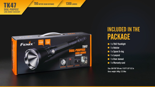 Lanterna Fenix ​​TK47, impermeabila