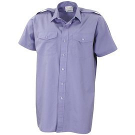 BRITISH SHIRT - BLUE - MILITARY SURPLUS - USED