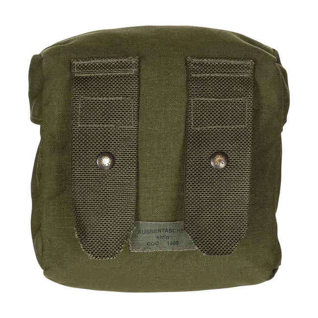 SMALL SIDE POUCH - KAZ03 - AUSTRIAN ARMY MILITARY SURPLUS - GREEN OD - USED