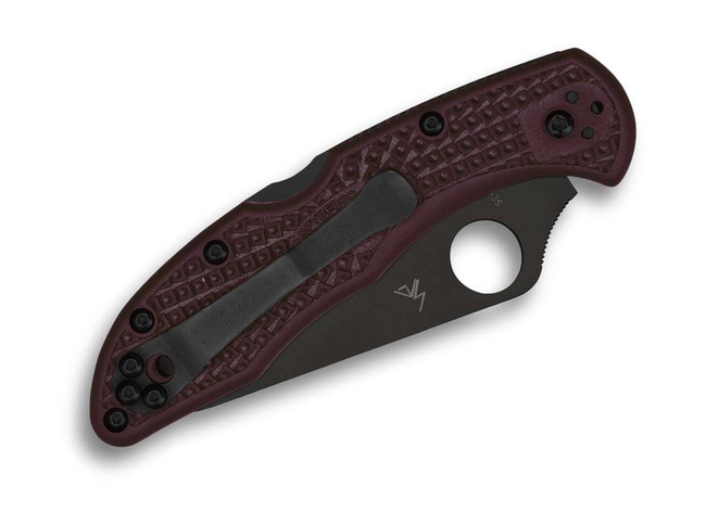 CUTIT DE BUZUNAR "Delica 4 Lightweight Micro-Melt PD#1 Black Blade Sprint Run" - SPYDERCO
