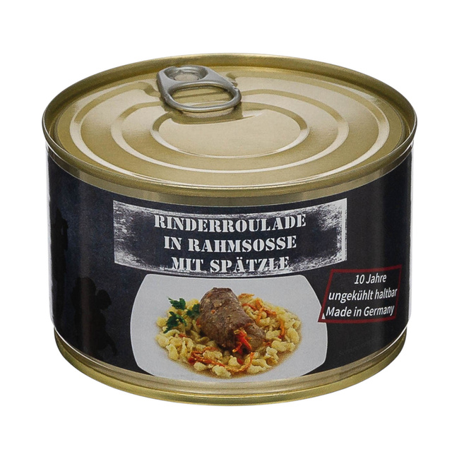 RULADA DE CARNE DE VITA CU FIDEA IN CONSERVA - 400 G - VALABILITATE 10 ANI - MFH