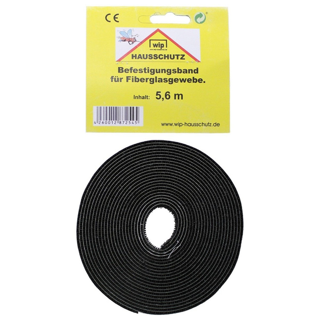 Fixing Strap "Wip", black, fibreglass fabric,lenght: 3,4m