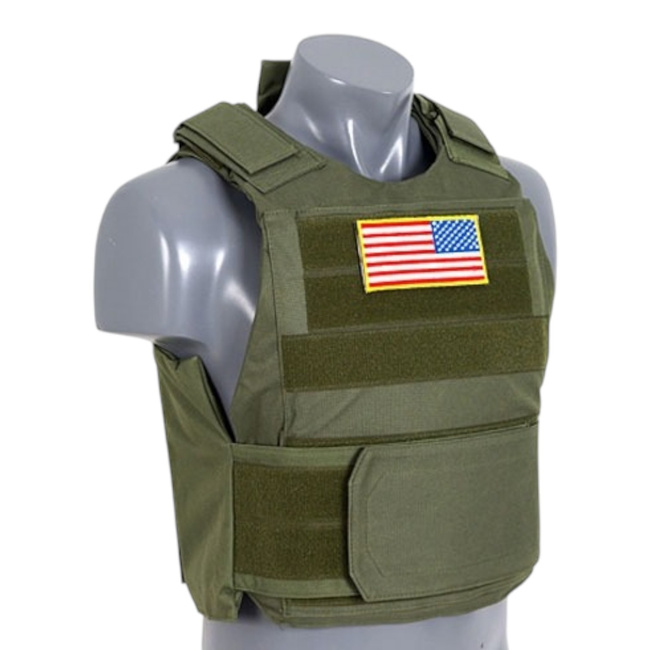 Vesta tactica standard cu insertii balistice soft dummy - Delta Soft Body Armor - Olive - 8FIELDS