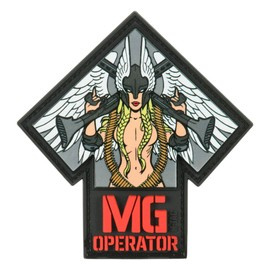 PATCH MG OPERATOR PRINT PVC - RED/GREY - M-TAC