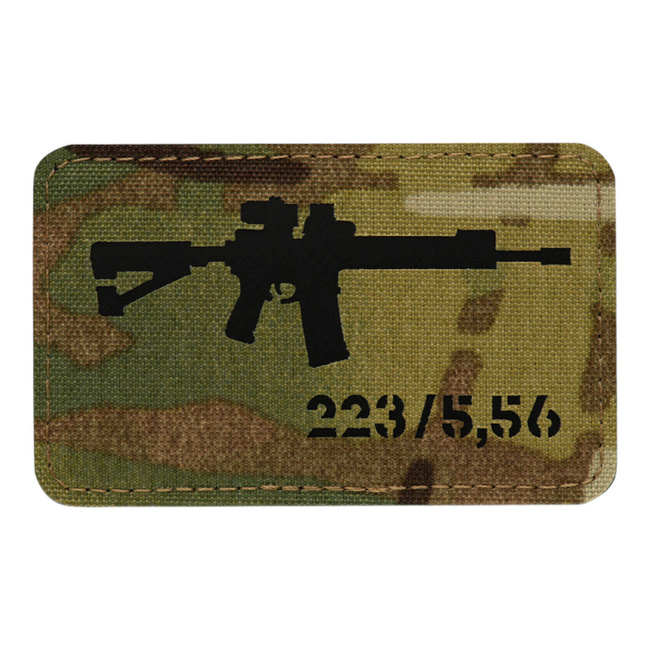 PATCH AR-15 223/5.56 LASER CUT - MULTICAM/NEGRU - M-TAC