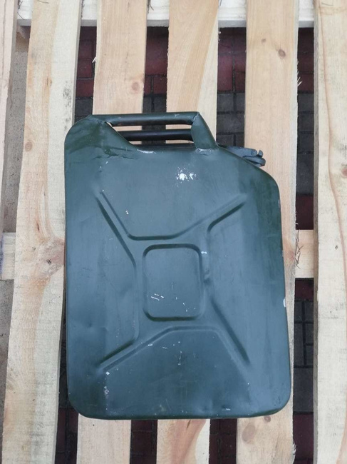 CANISTRA METALICA - 20 L - SURPLUS MILITAR ARMATA ROMANA - IN STARE BUNA