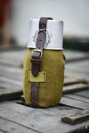 Bidon cu capac, perioada sovietică, Surplus Armata Română, Stare foarte buna, ca nou