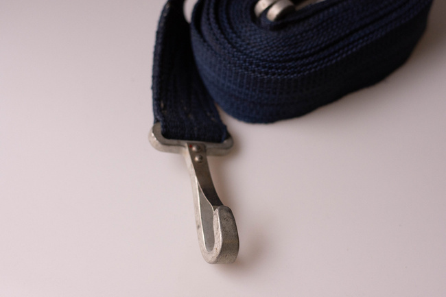 PARACHUTE CORD, WEBBING - MILITARY SURPLUS ROMANIAN ARMY - WHITE - IN GOOD CONDITION