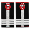Grade colonel Pompieri ISU, IGSU, tesute pe suport textil din paspoal cusut, cu semn de arma metalic