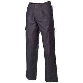 MFH® BW MOLESKIN PANTS, LARGE SIZES - BLACK