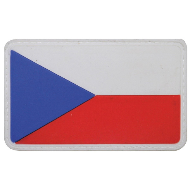 Patch, emblema "Czech Rep.", 3D, 8 x 5 cm