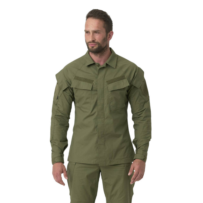 Bluza moderna de uniforma - Raid - Polycotton Stretch Ripstop - Verde Olive - Helikon-Tex