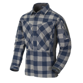 CAMASA MBDU FLANNEL - SLATE BLUE CHECKERED - HELIKON