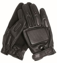 SEC BLACK LEATHER COMBAT GLOVES