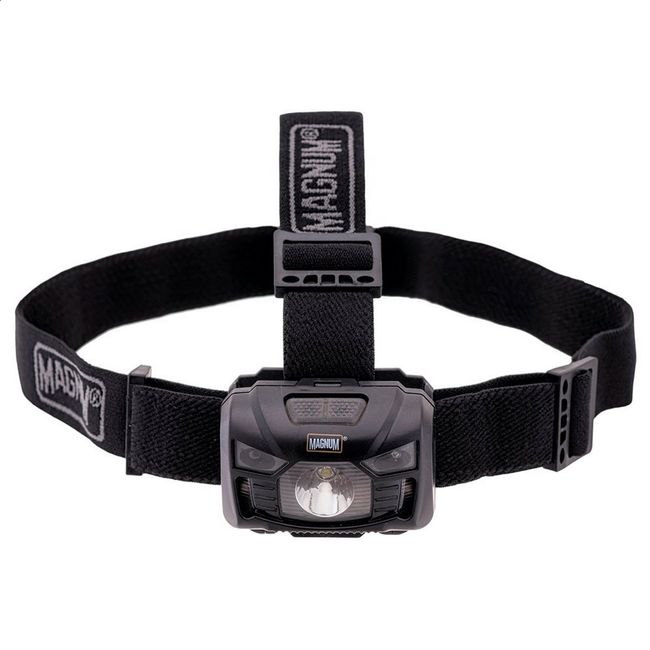 MAGNUM TROOPER HEADLIGHT - GRI INCHIS/ NEAGRA