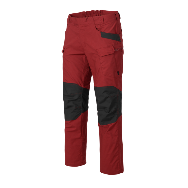 PANTALONI TACTICI UTP - Polibumbac Ripstop - Helikon-Tex - CRIMSON/GRI CENUSIU