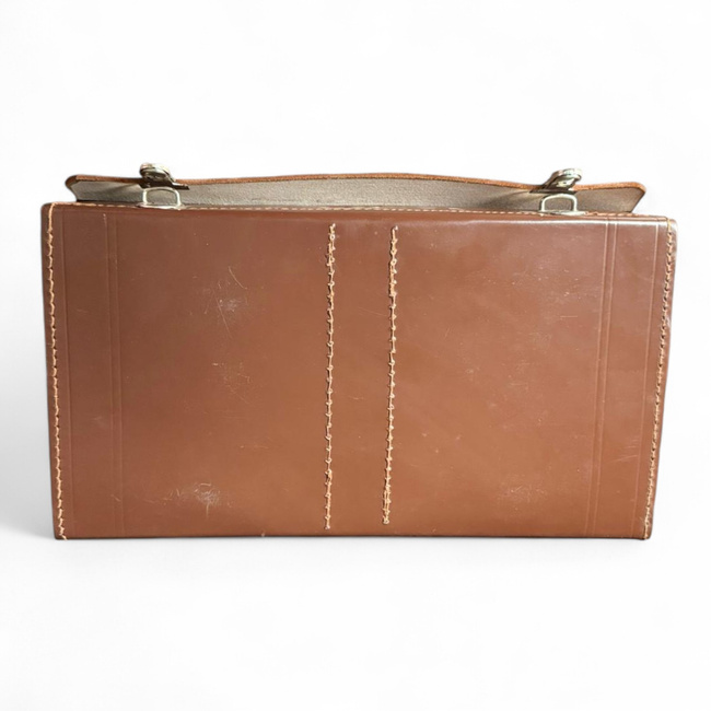 Geanta pentru documente din piele - Surplus Militar Armata Romana - Maro - In Stare Buna