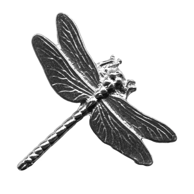 Hunting Hat Pin - Dragonfly - Silver