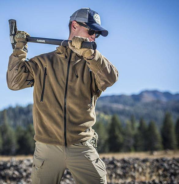 HEAVY FLEECE JACKET - "PATRIOT" - Helikon Tex® - FOLIAGE GREEN