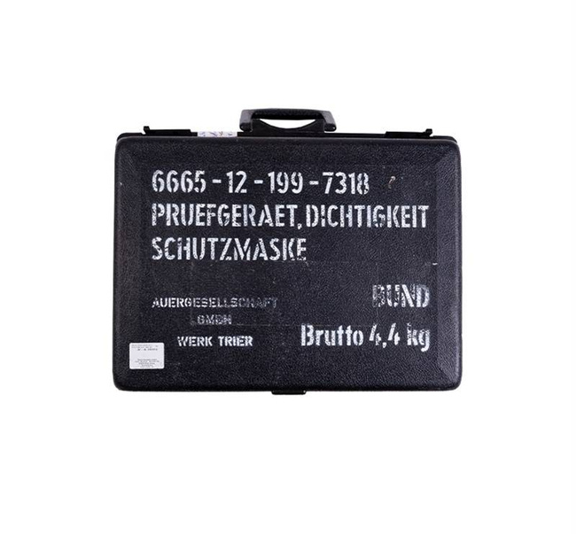 Aparat german de testare a etanșeității pentru măști de protecție "AUER" (incomplet) - Uzat