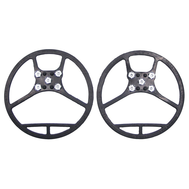 Ice Spikes for Shoes, black, with 5 knobs