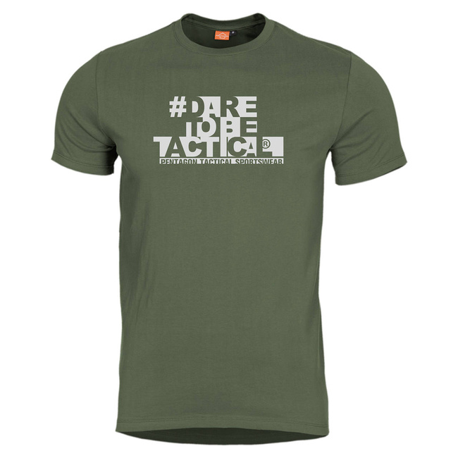 T-SHIRT - AGERON HASHTAG - Pentagon® - OLIVE GREEN
